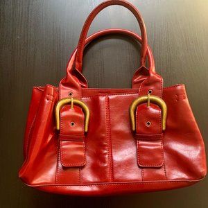 Aldo Red Patent Leather Satchel